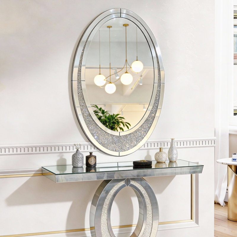 Miroir mural ovale
