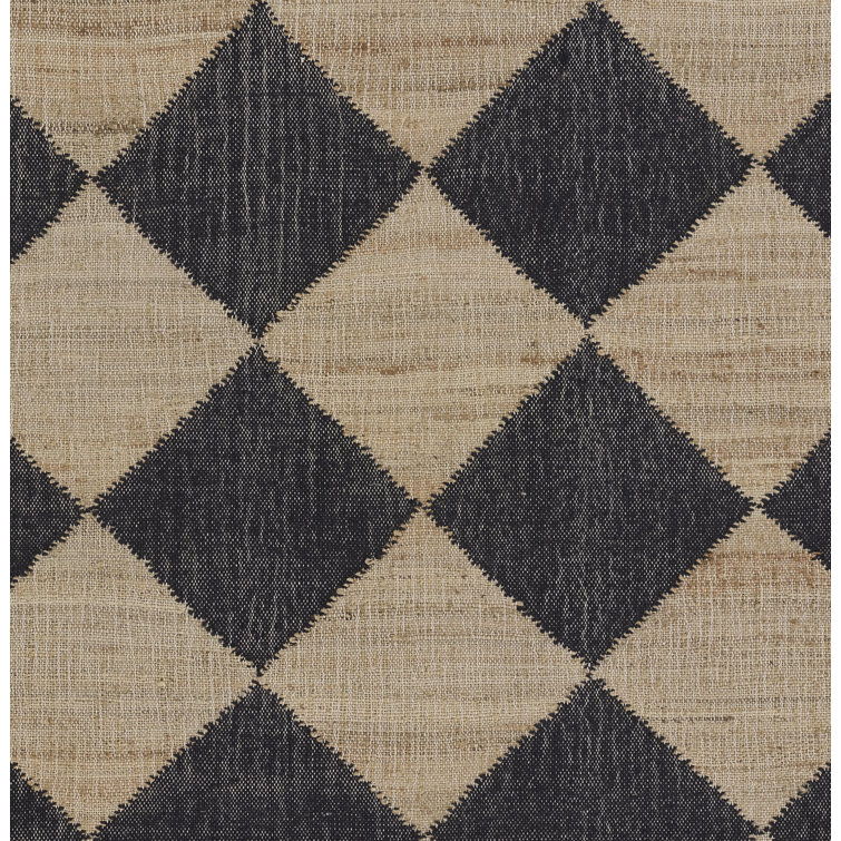 Erin Gates by Momeni Orchard Court Checker Ivory Hand Woven Wool and Jute  Area Rug 2' X 3