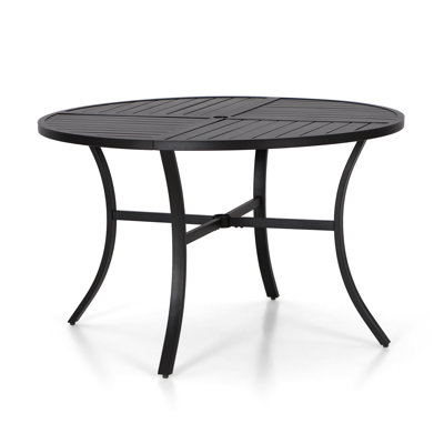 Leonard Round Metal Outdoor Dining Table