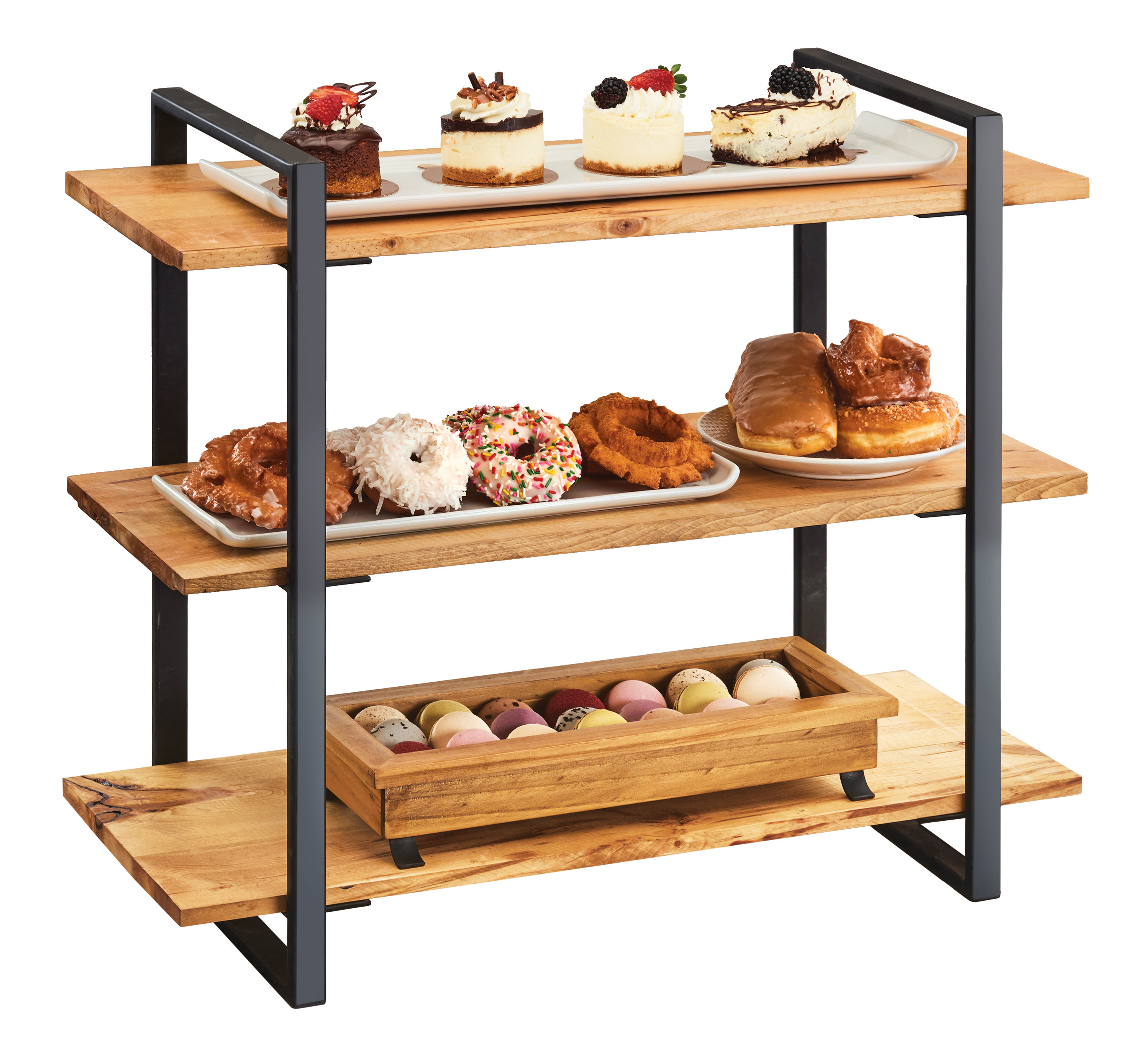 Cal-Mil 3 Shelf Black Frame Riser | Wayfair
