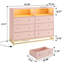 Commode 6 tiroirs avec lumière DEL-522169133