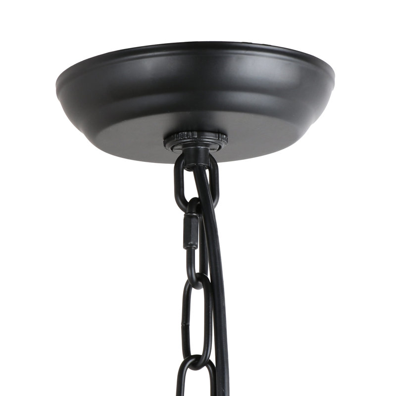  Luminaire suspendu campagnard à 1 lumière (ensemble de 2)
