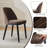 Set of 4 Upholstered Dining Chairs, Modern Kitchen Chairs with Thick Cushions and Wooden Legs, Beige – Perfect for Dining Room or Restaurant-154311887-154311873