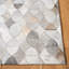 Tapis ivoire / gris à tissage plat Abbie-Lei-1335787577