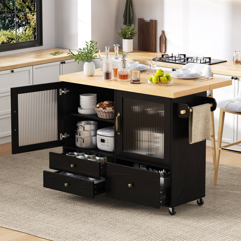 Kitchen Island, Black