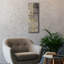 «Tectonic 2 Gold» par Albena Hristova, art mural sur toile
