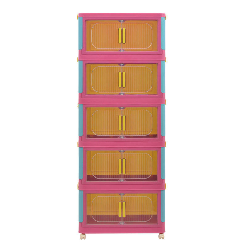 Armoire de rangement 20 po, Rose / bleu
