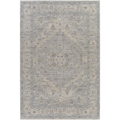 Tapis bleu / gris Vizcaino