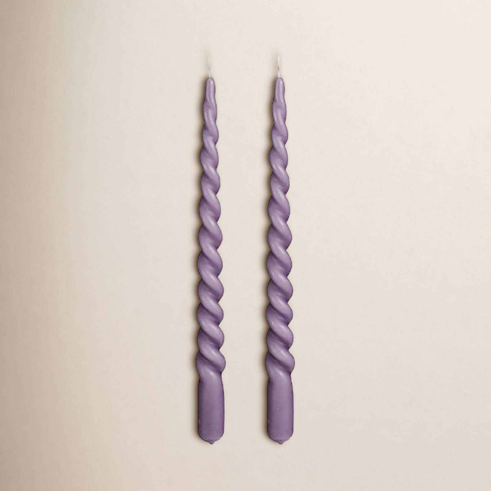 Unscented Taper Candle Set, Lilac