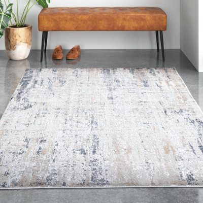 Tapis gris foncé / gris Adika