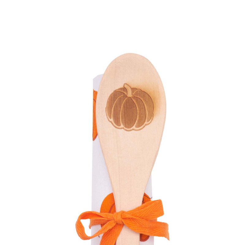 Ensemble-cadeau de 2 serviettes citrouilles