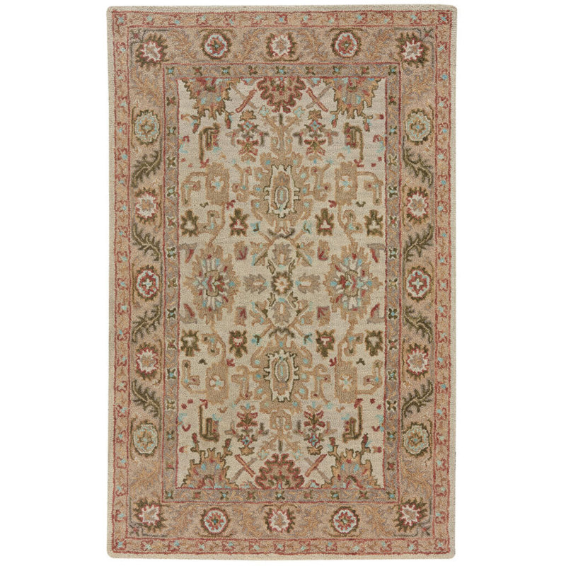 Wool Oriental Indoor Rug, Rectangle 3'6" x 5'6"