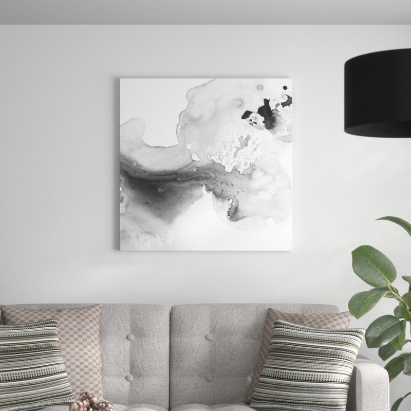 Smoke & Water II by Ethan Harper - Wrapped Canvas Painting, 91cm H x 91cm W