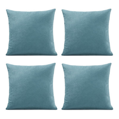 Nalaiyah Velvet Chenille Cushion Covers with Filler Pads