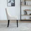 Chaise capitonnée beige rembourrée -580247409-665984343