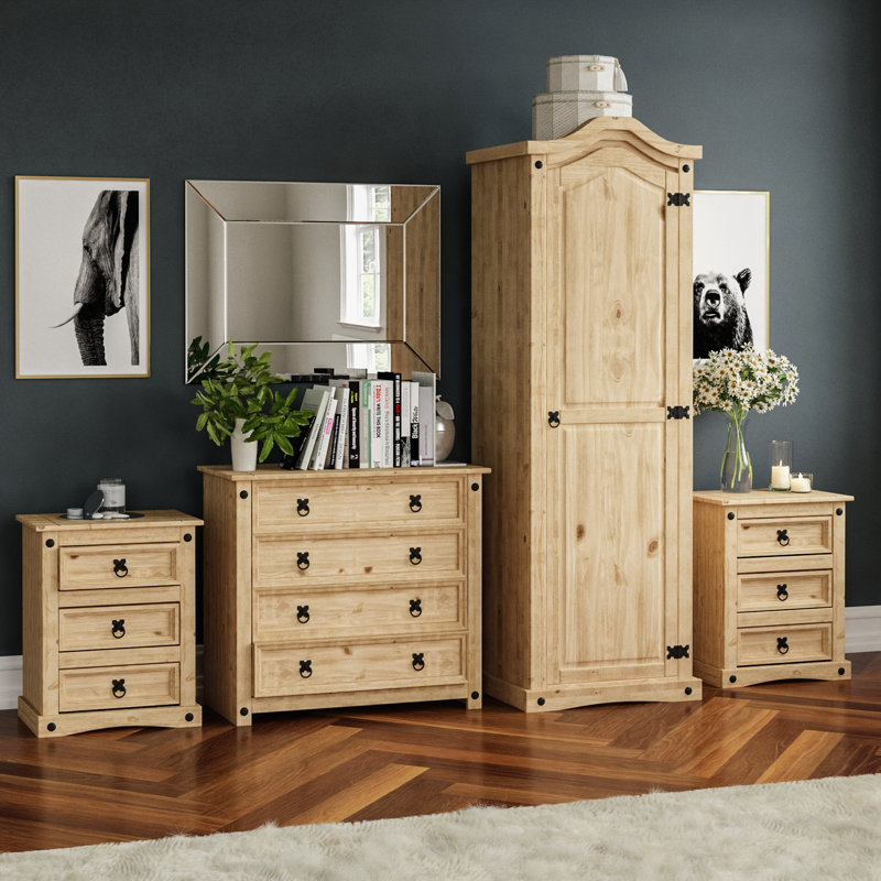 Harold Solid Wood Piece Bedroom Set
