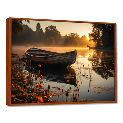 «Canoe On The Lake - Lakehouse», reproductions encadrées
