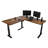 Adjustable L-Shaped Solid Wood Top Metal Base Standing Desk-60317170