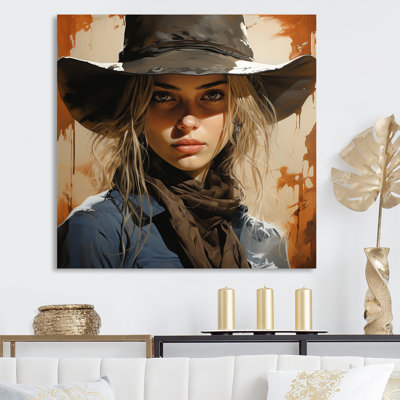 «Blonde Cowgirl Blues - Cowgirls», art mural