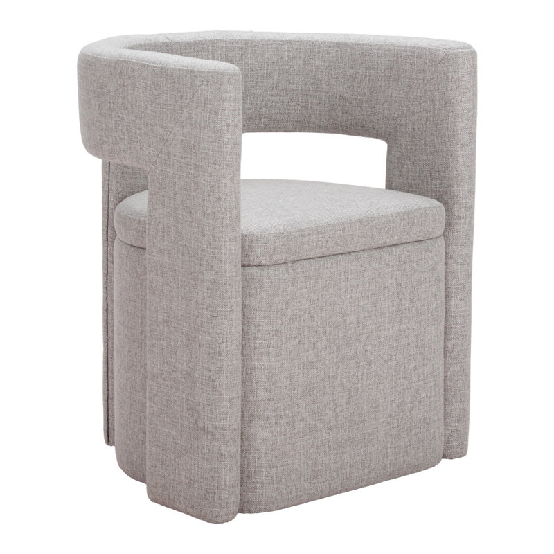  Chaise avec accoudoirs à dossier ouvert Sterling Grey
