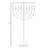 Metal Menorah-63509001-63509002