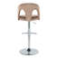 Tabourets de bar réglables Caden avec repose-pieds arrondi en T-113645512-113645514