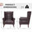 Everlynn Faux Leather Wingback Chair-105522544
