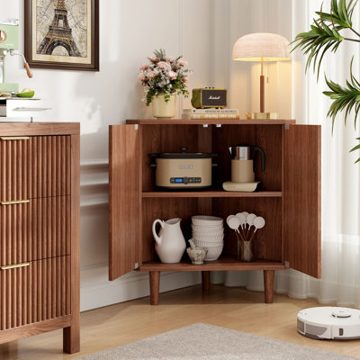 Modern 2 - Door Corner Accent Cabinet
