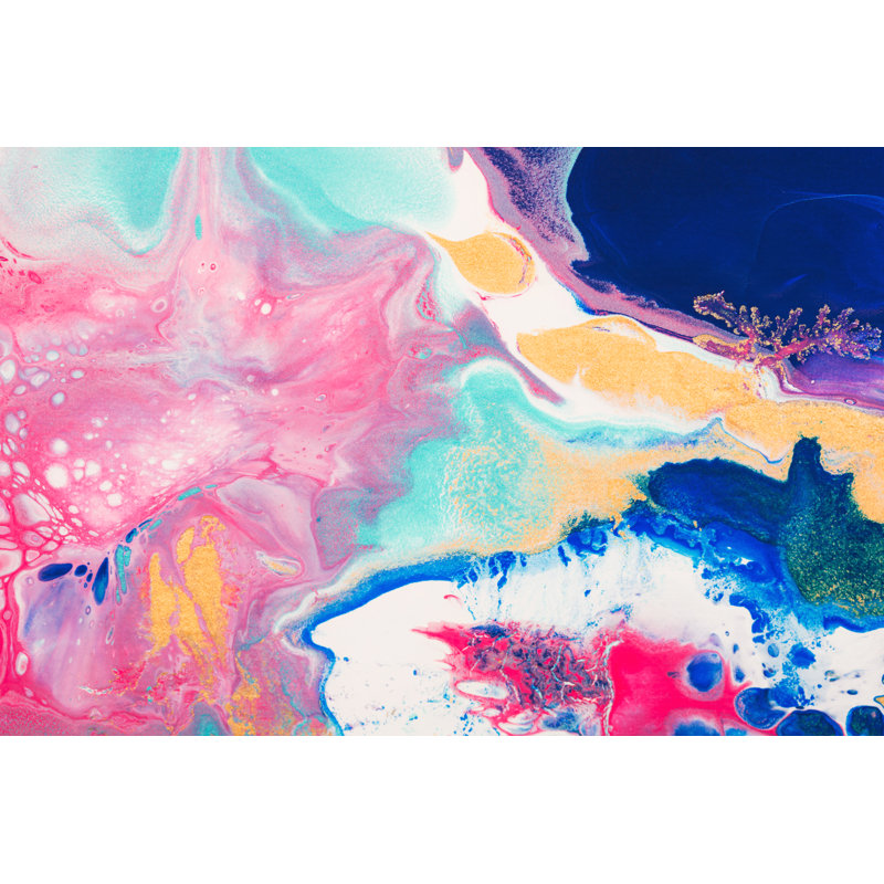 «Flerida Fluid Art» 11749032 sur toile par Efetova, H 12 po x l 18 po, Imprimé à cadre doré, Non