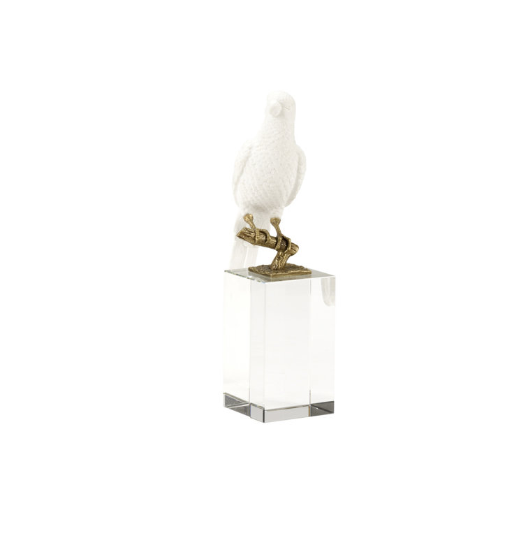 Ceramic Animals Decorative Object, 11" H x 4.8" W x 3" D