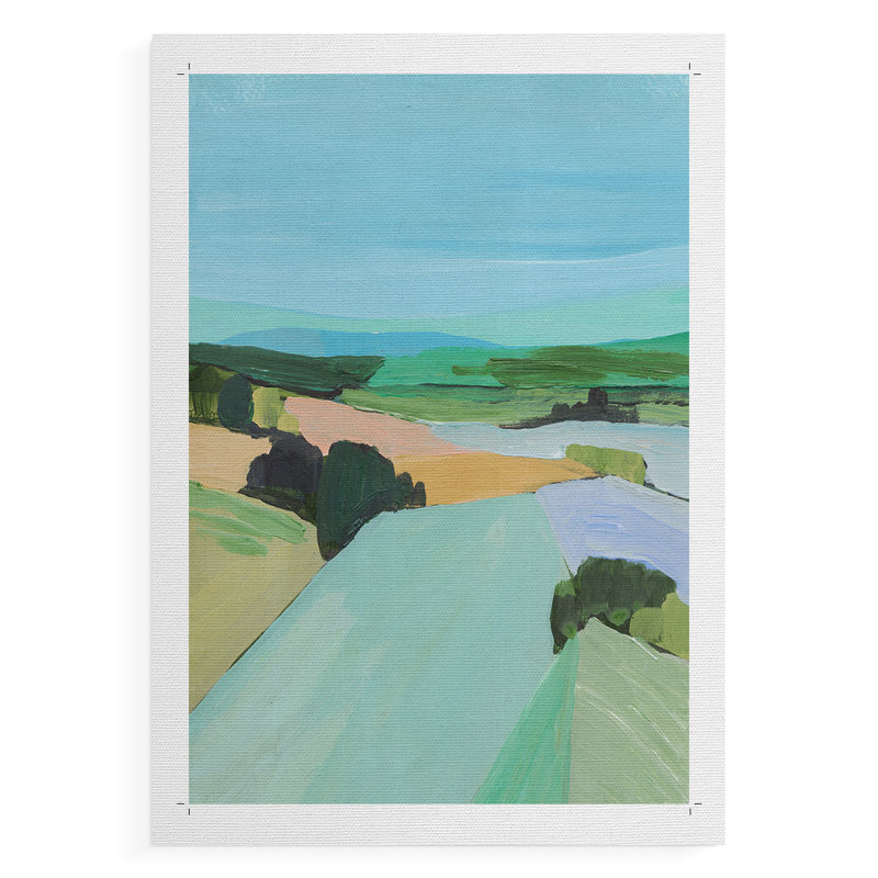 Couleurs vives de campagne IV - reproduction de toile seulement - non encadrée, H 36 po x l 24 po