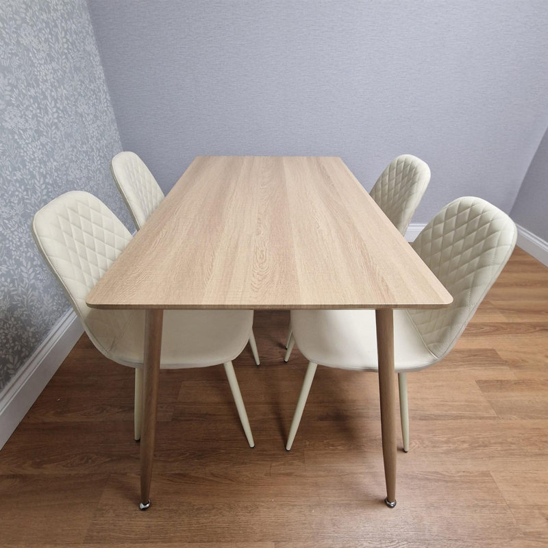4 - Person Dining Set, Cream