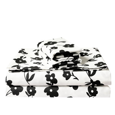 100% Cotton Twill Floral Sheet Set
