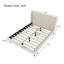 Lit plateforme tapissier sans sommier