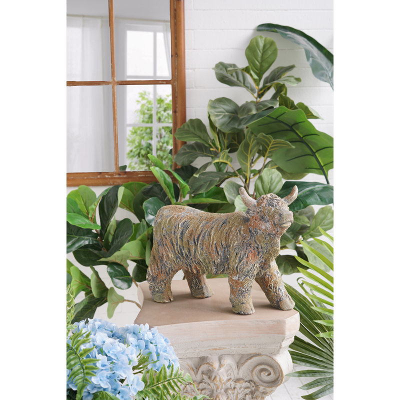 16X6.5X12" Highland Cow Figurine