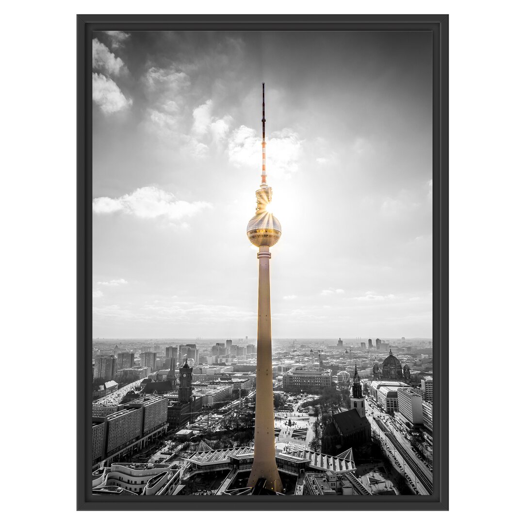 Gerahmtes Wandbild Berliner Fernsehturm