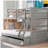 Single Bed with Storage and Double Bed - Grey-733841771