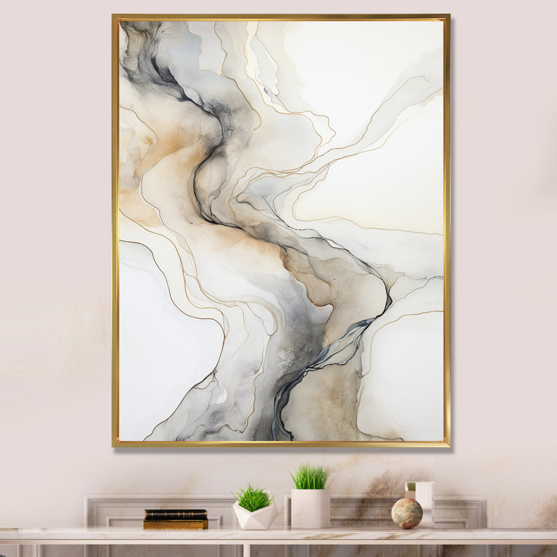 Impression sur toile Rivers Dreams Dreams I, H 20 po x l 12 po x P 1 po, Cadre flottant doré