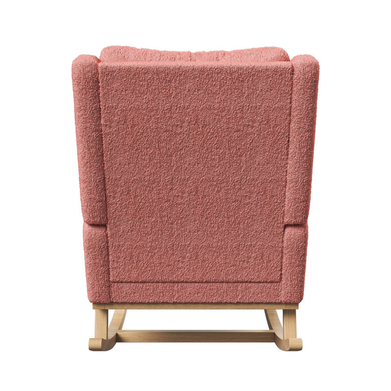 Solid Wood Rocking Chair, Pink