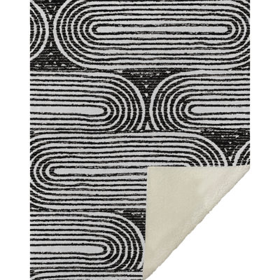 Jeté Art déco en sherpa Addison