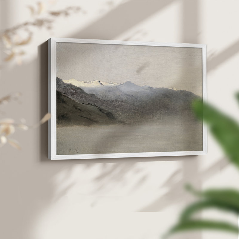 Paysages rétro-XCII-impression encadrée - réarmable, H 16 po x l 20 po, Blanc