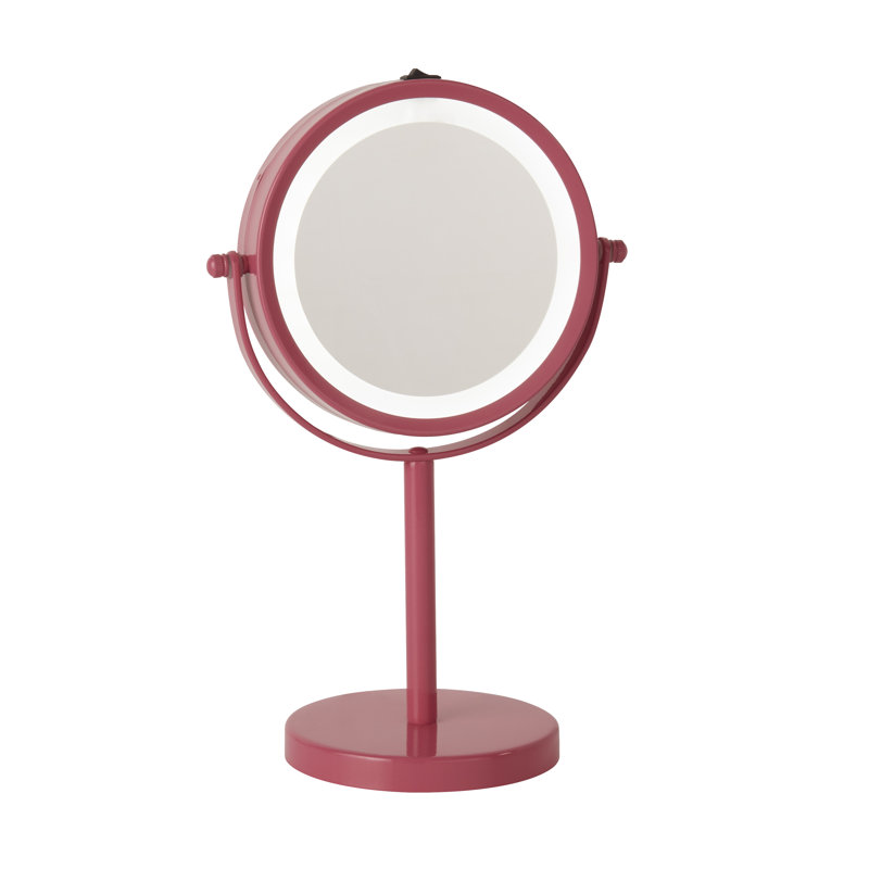 Gulshan Metal Concave Floor Mirror, Pink