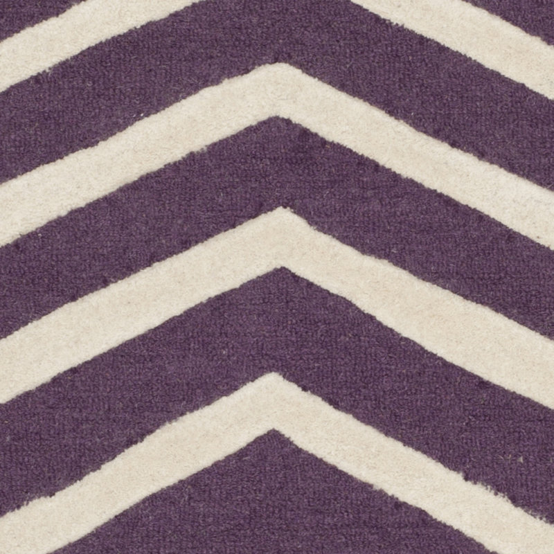 Tapis en laine touffeté à la main Sanyla, Rond 6 pi