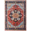 Wool Oriental Area Rug in Rust/Blue/Navy-1722480533