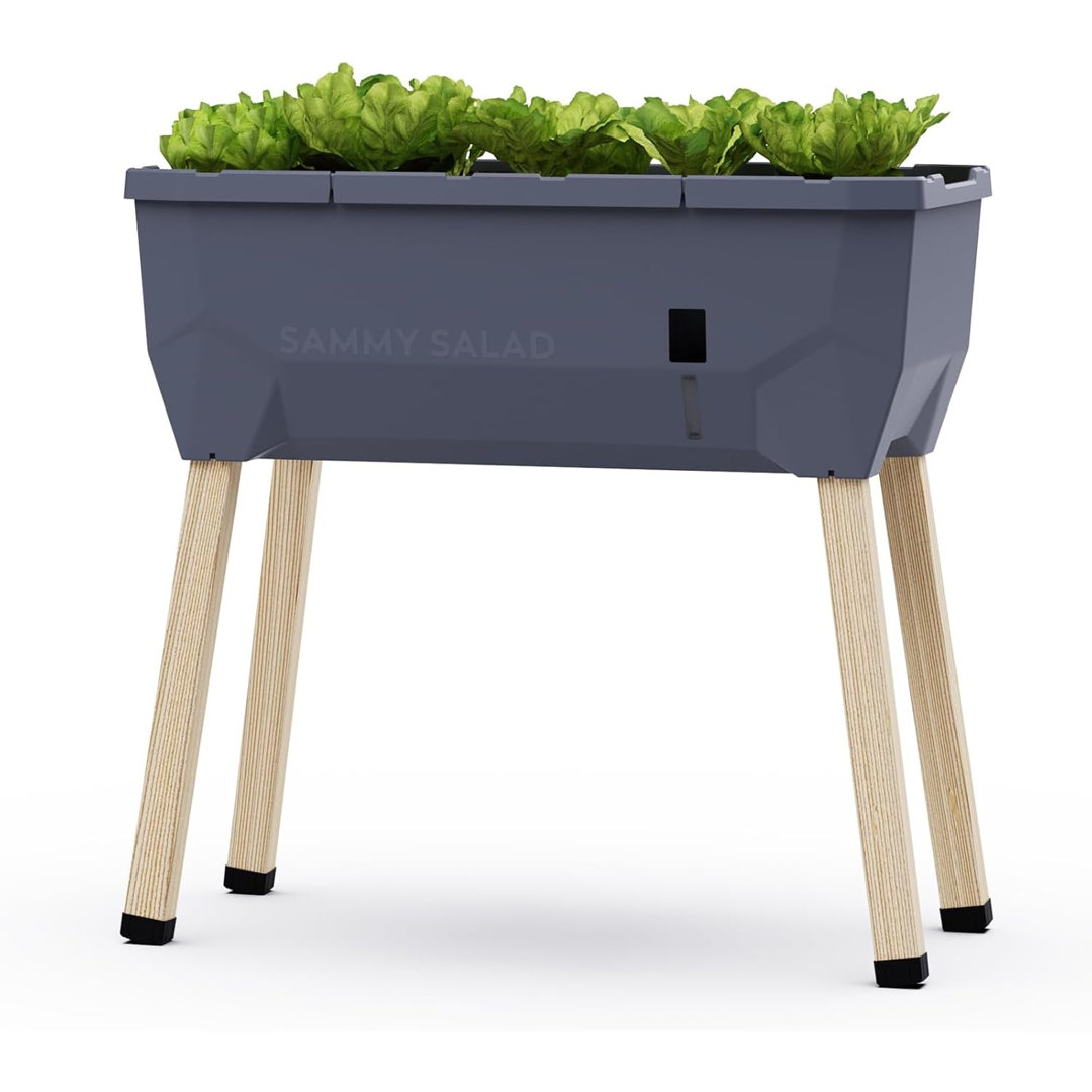 Sammy Salad Raised Bed Planter for Green Leaves, Self-Watering System, 15L Water Tank, 40L Soil Capacity