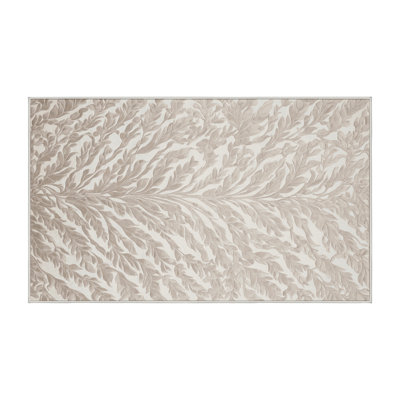 Tapis beige lavable à la machine