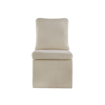 Sanctuary Boucle Parson Dining Chair With Casters