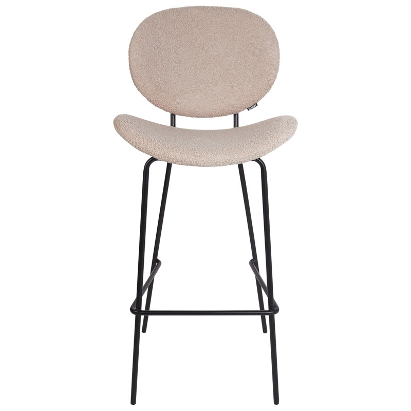 Luana Upholstered Counter Stool with Metal Frame