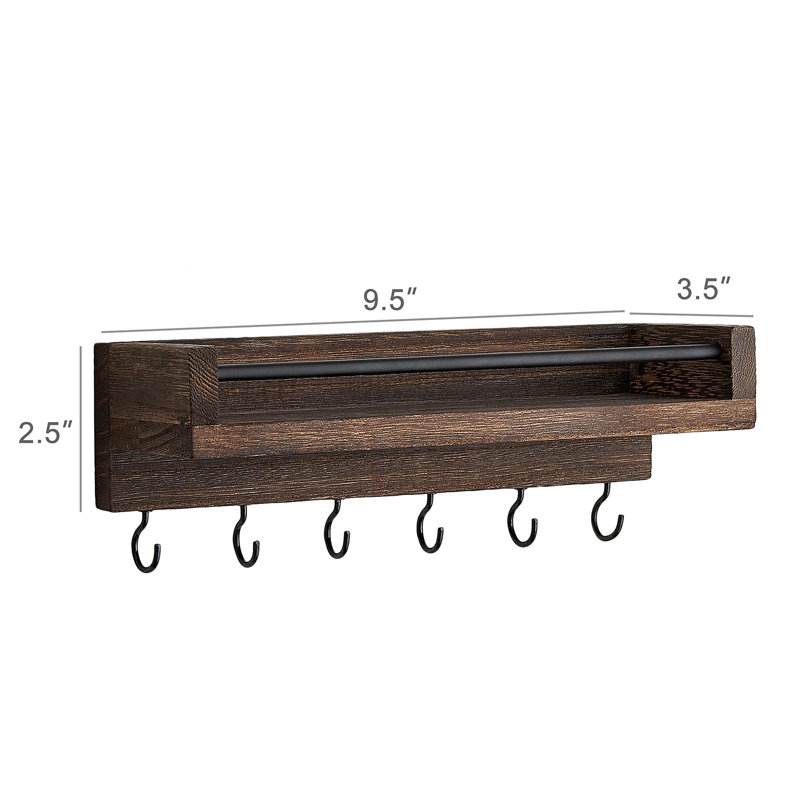 Wall Organizer with Key Hooks