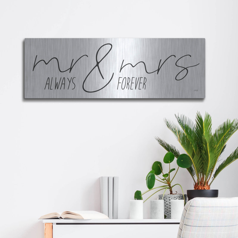 «Mr. & Mme Always & Forever» par Marla Rae, H 12 po x l 36 po
